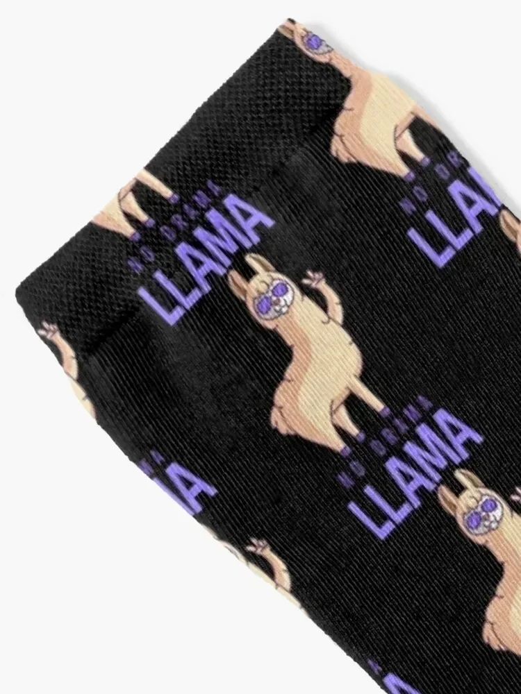 No Drama Llama Socks Antiskid soccer new year funny gift loose Men Socks Luxury Brand Women's