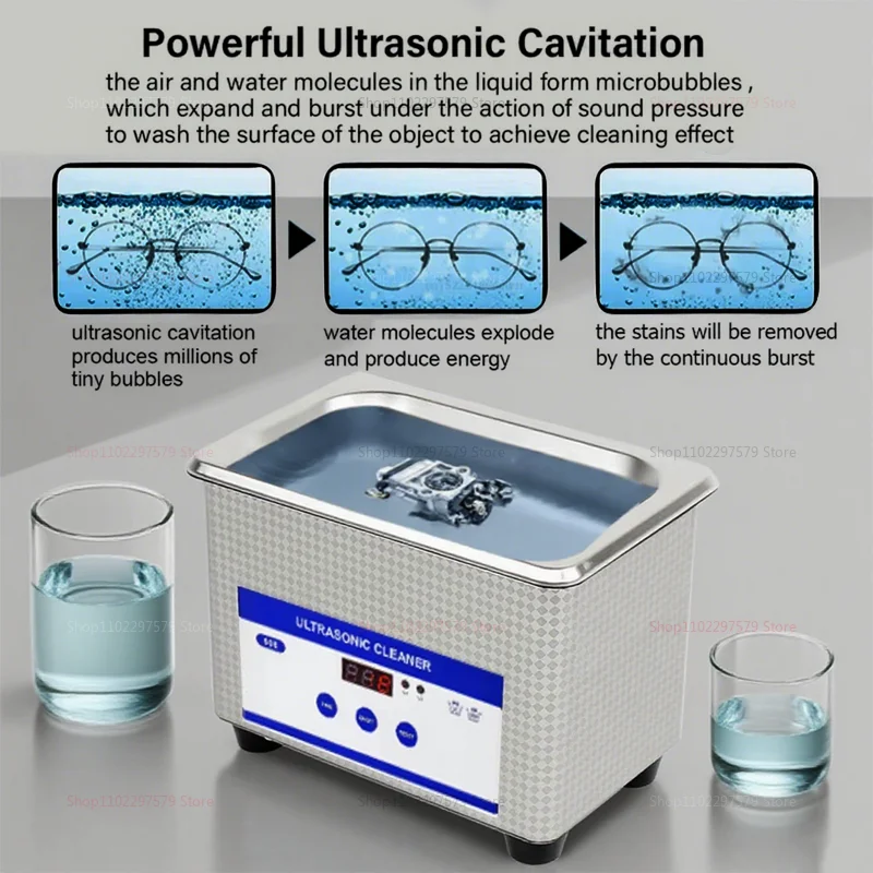 Ultrasonic Cleaners Use High Frequency Sound Waves For Deep Effortless Cleaning Ideal For Jewelry Watches Eyeglasses Dentures