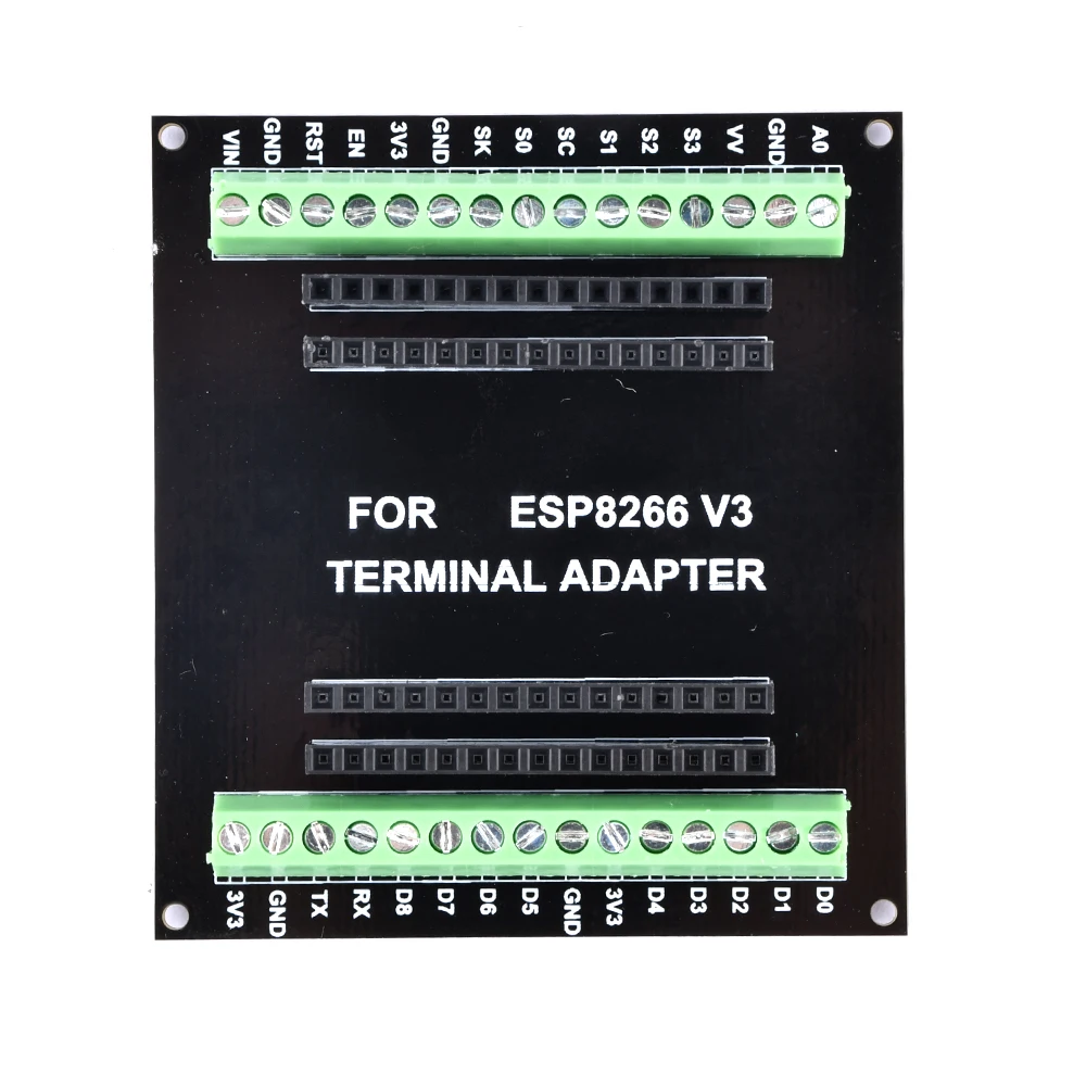 NodeMCU V3 ESP8266 ESP-12E WIFI Development Board Expansion Board GPI0 Pins Expanded 1 to 2 Modules Breakout Board for Arduino