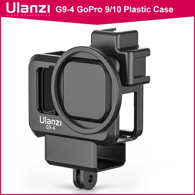 Ulanzi G9-4 Voor Gopro Hero 12 11 10 9 Plastic Behuizing Met 52Mm Filter Adapter Ring Gopro Case Accessoires