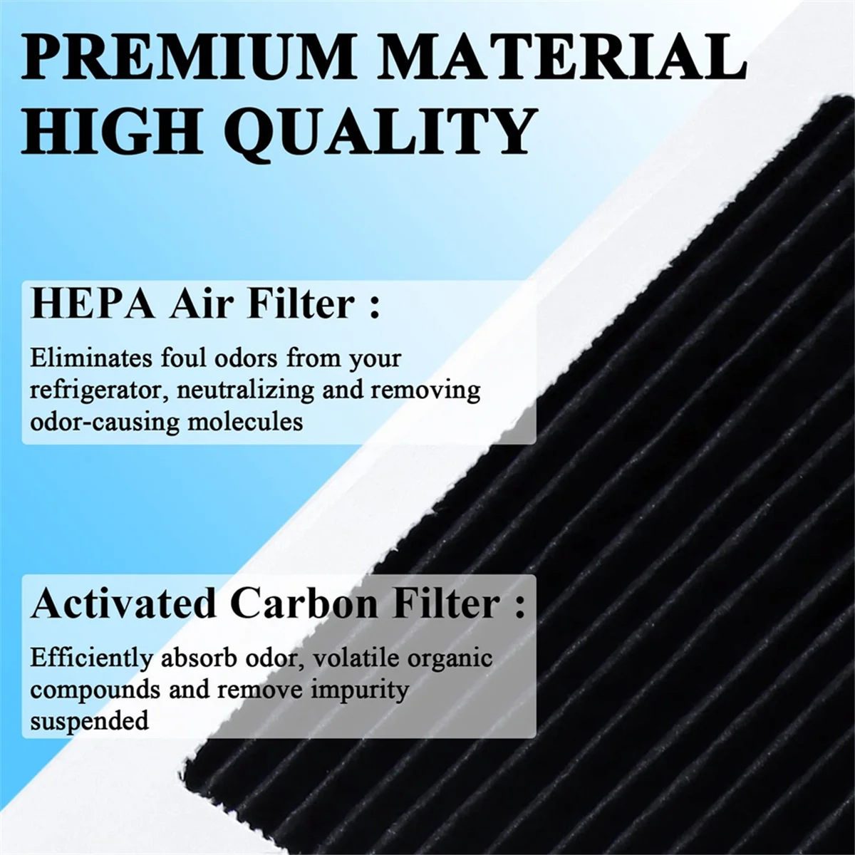 A61T-6Pack لاستبدال فلتر هواء الثلاجة لثلاجة Frigidaire PAULTRA Pure Air Ultra وElectrolux EAFCBF