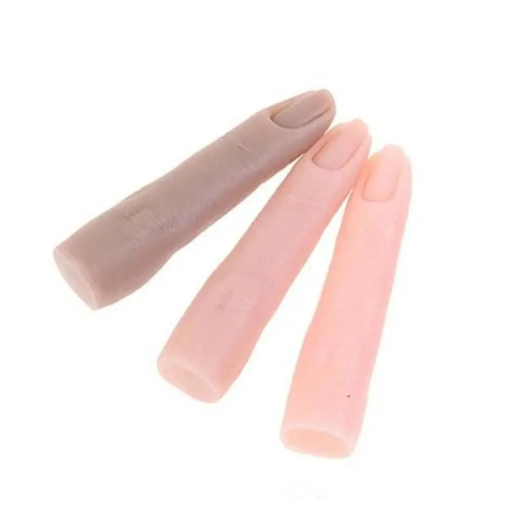 False Nail Tip Joints Bendable Fake Finger Display Tool Fake Finger Model Nail Showing Stand Practice False Finger Model