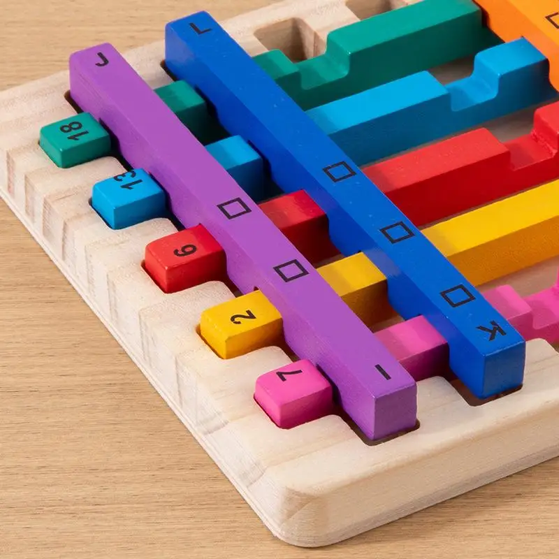 Bastoncini decimali colorati Sussidi didattici Montessori Apprendimento della matematica Puzzle Giocattoli per l'educazione della prima infanzia della scuola materna