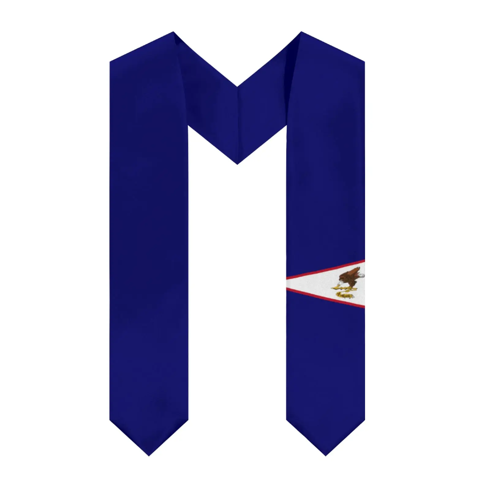 

Выпускной палантин с v-образным вырезом и американским флагом Самоа 2025 года, шаль-пояс Honor для исследований, доска для международной студентов