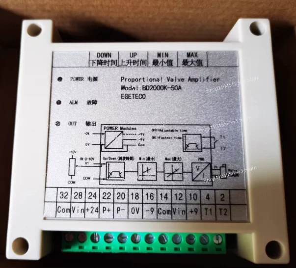 

BD-2000K-50A Proportional Valve Amplifier Controller, used for control boards in industrial hydraulic systems