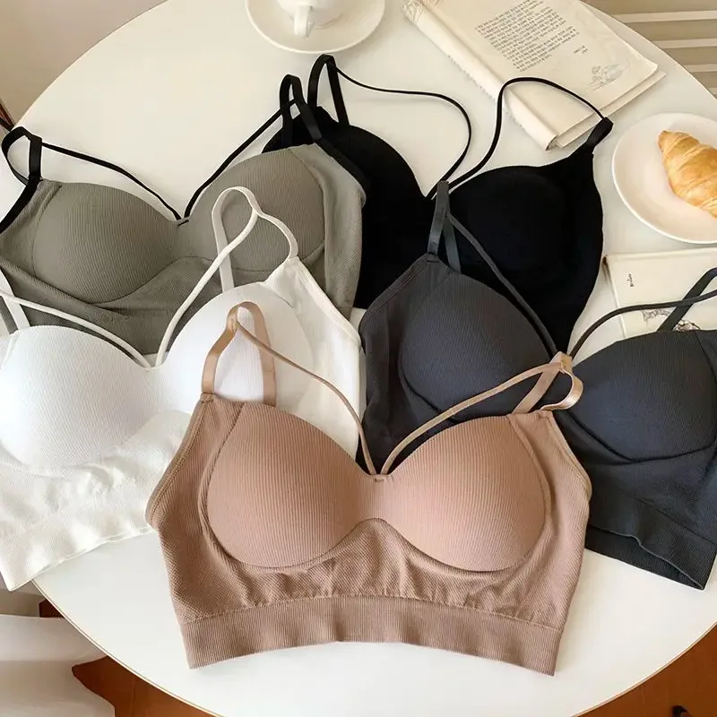 

Seamless Bras For Women Deep Vneck Bra Wireless Bralette Women's Sexy Lingerie Beautiful Back Underwear Female Crop Top