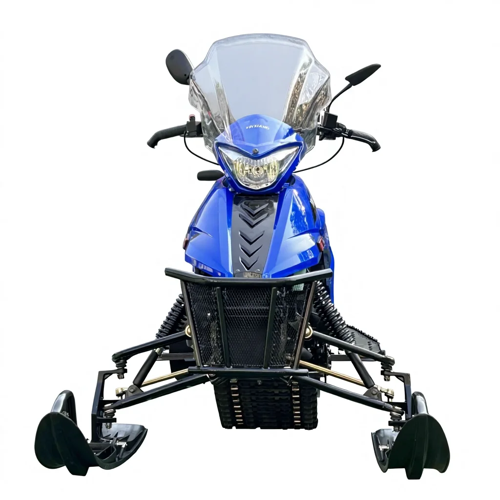 New Different Design Atv Snowmobile Snowscoot Ski Tracked Snow Vehicle for Sale