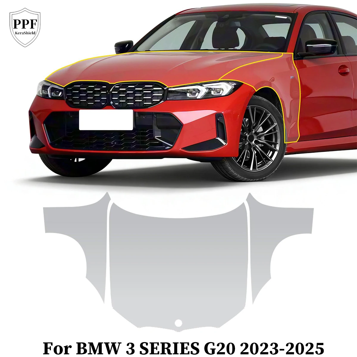

Pre-cut PPF Clear Cover For BMW 3 SERIES G20 2023-2025 TPU Paint Protection Film Anti-Scratch Car Body Resistant Repairable Kit