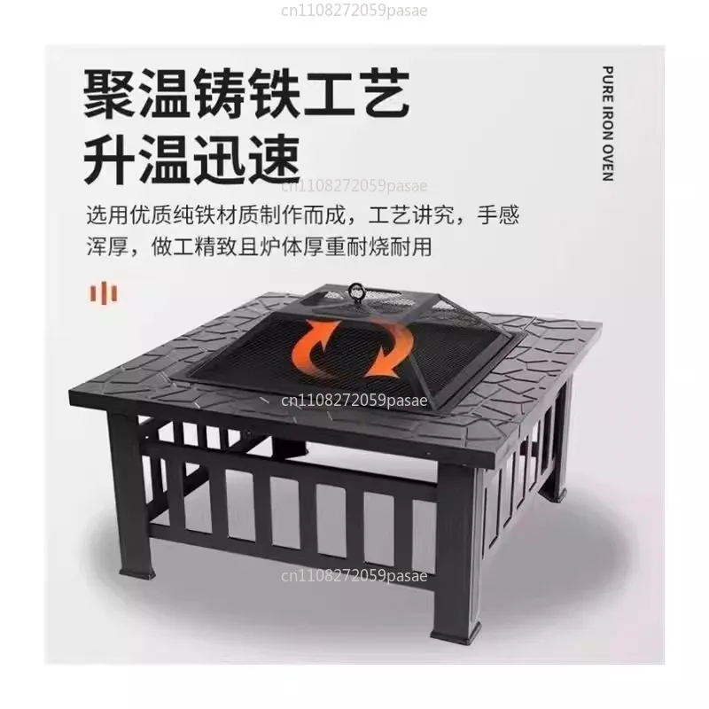 Stove for Making Tea in The Surrounding Stove Full Set BBQ Outdoor Courtyard Square Stove