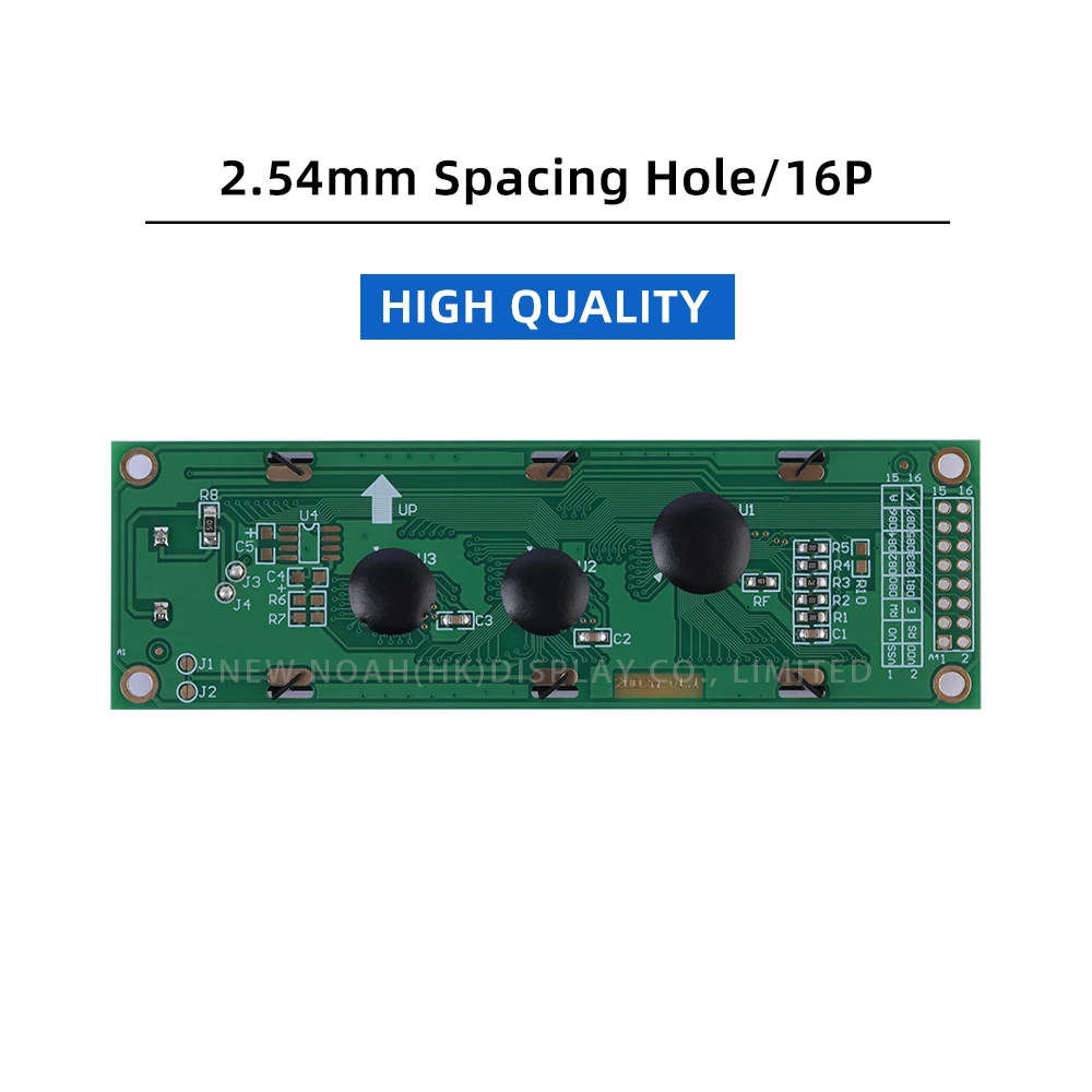 Yellow Green Film 2002A Character Display Screen 02*20 LCD 116*37*11.3MM 16PIN Controller ST7066U Multi Language Font Library