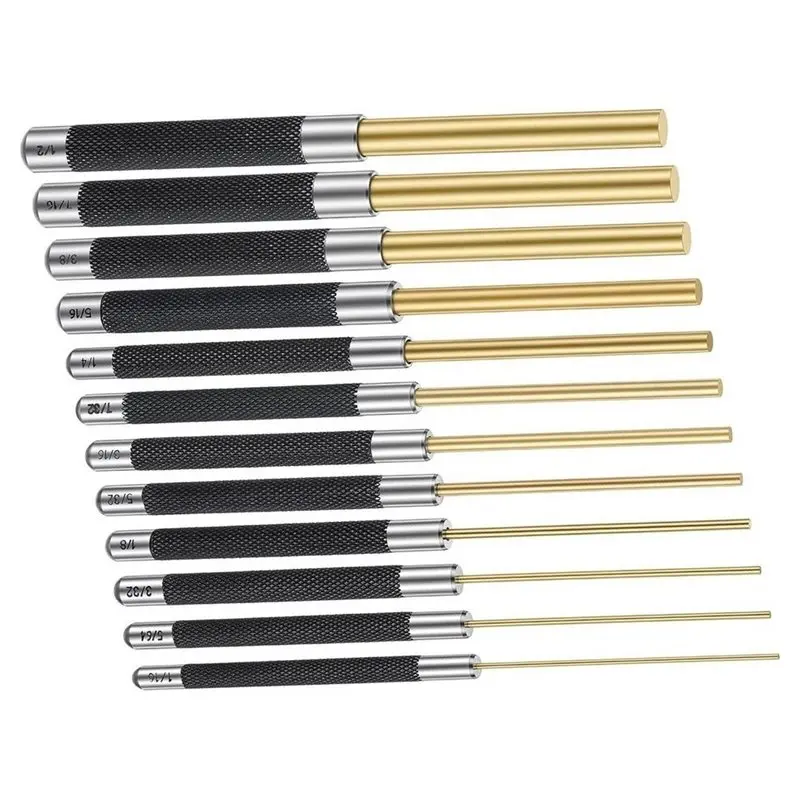 ABKW-Pin Punch Set Precision-Brass Drift Non-Marring Roll Pin Punch For DIY Automotive