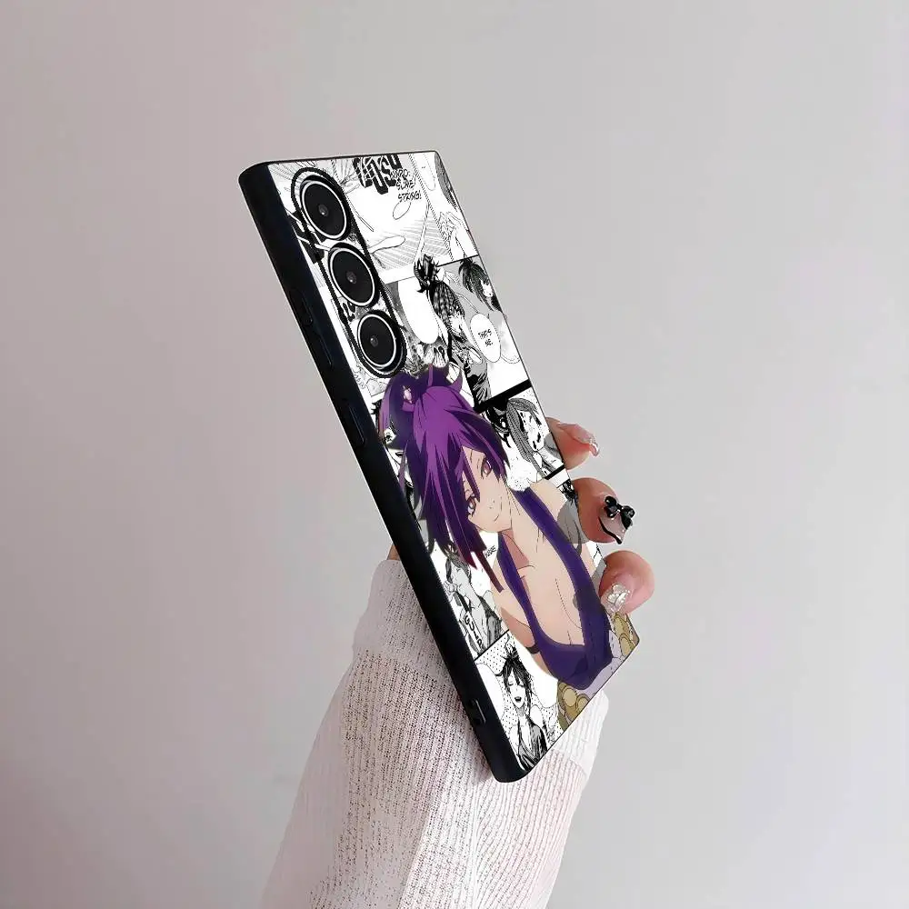 أنيمي الجحيم الجنة قضية الهاتف لسامسونج غالاكسي S25 S24 S22 S23 الترا S21 S20 زائد 5G متجمد عدم الانزلاق غطاء ناعم كامل