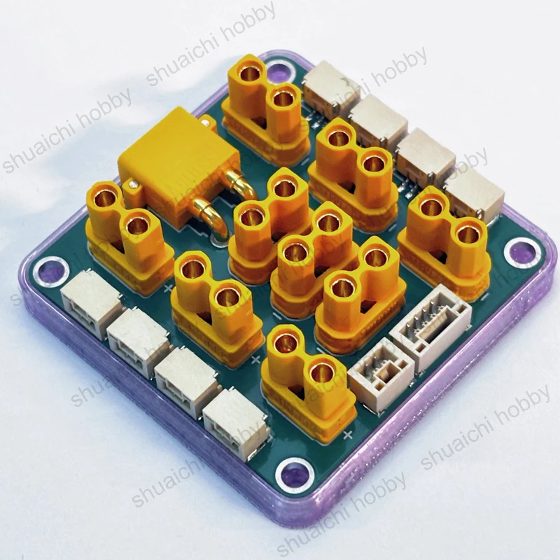 1PCS For RoboMaster RC Robot Power Distribution Board XT30 Bus Central Board PDB with GH1.25-2P/4P Port 3D Printed Bottom Base