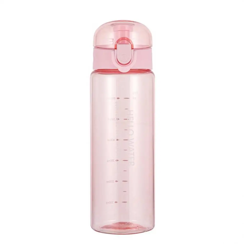 780ml Transparent Water Bottle Portable Sports Travel Clear Leakproof Drinking Frosted Bottle Cup for Gym Fitness Outdoor School