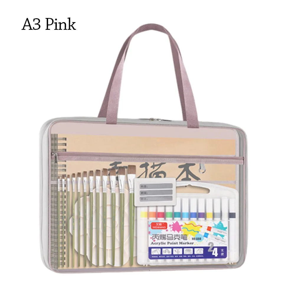 

Нейлоновая сетчатая сумка-пенал на молнии A3, многофункциональная прозрачная папка для документов, утолщенная портативная сумка для документов, школьные и офисные принадлежности