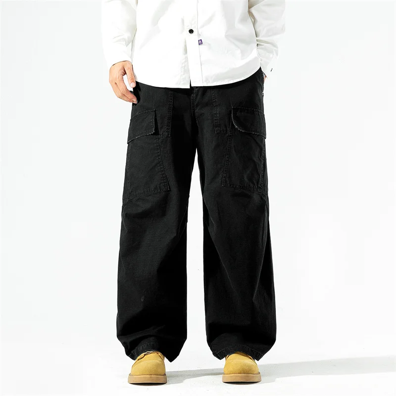 

Fashion Men Autumn Winter Casual Sports Pants Sweatpants Male Jogger Cargo Baggy Pants Versatile Trousers Multi-pocket Sweatwear