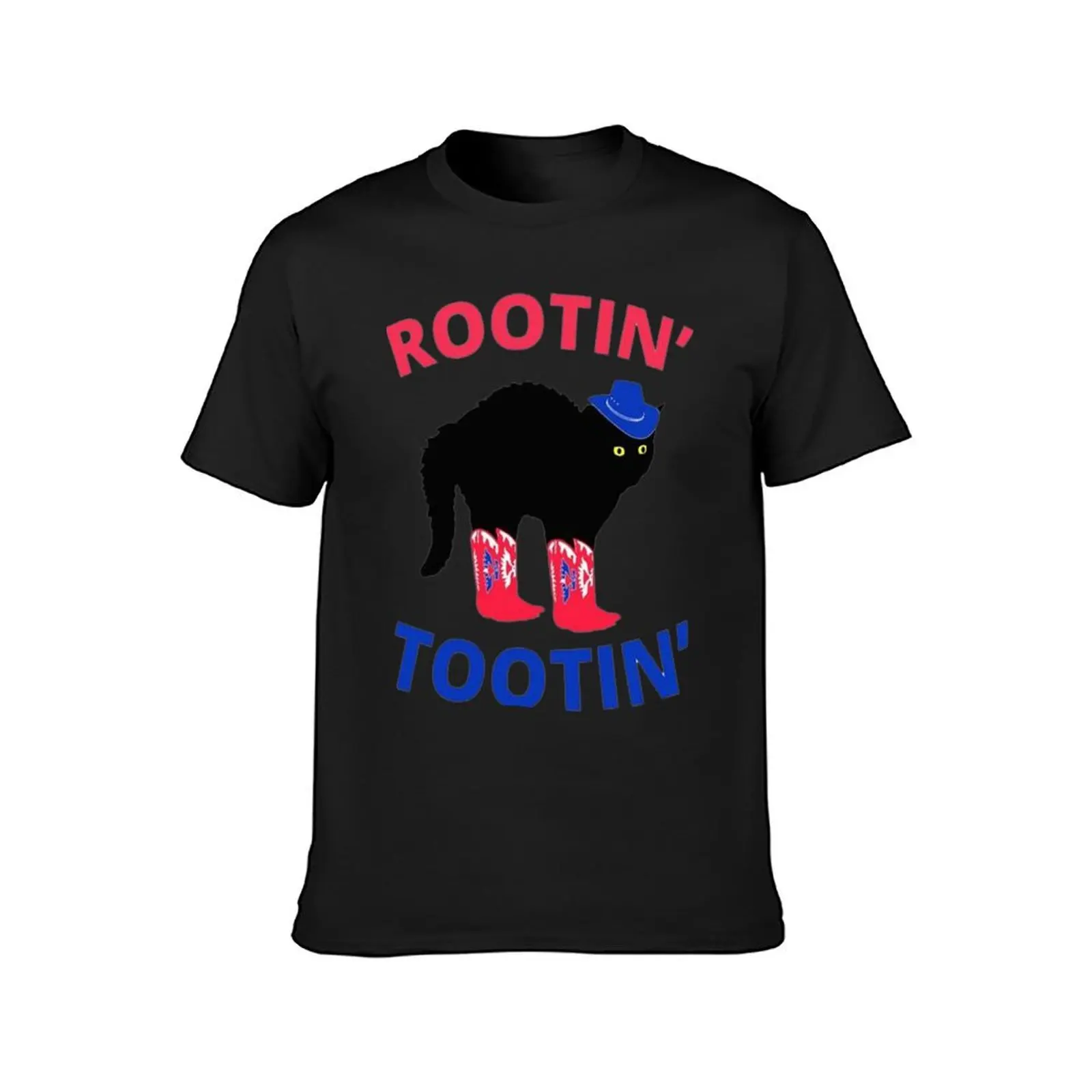 Rootin Tootin Cat T-Shirt animal prinfor boys summer clothes Men's t-shirt