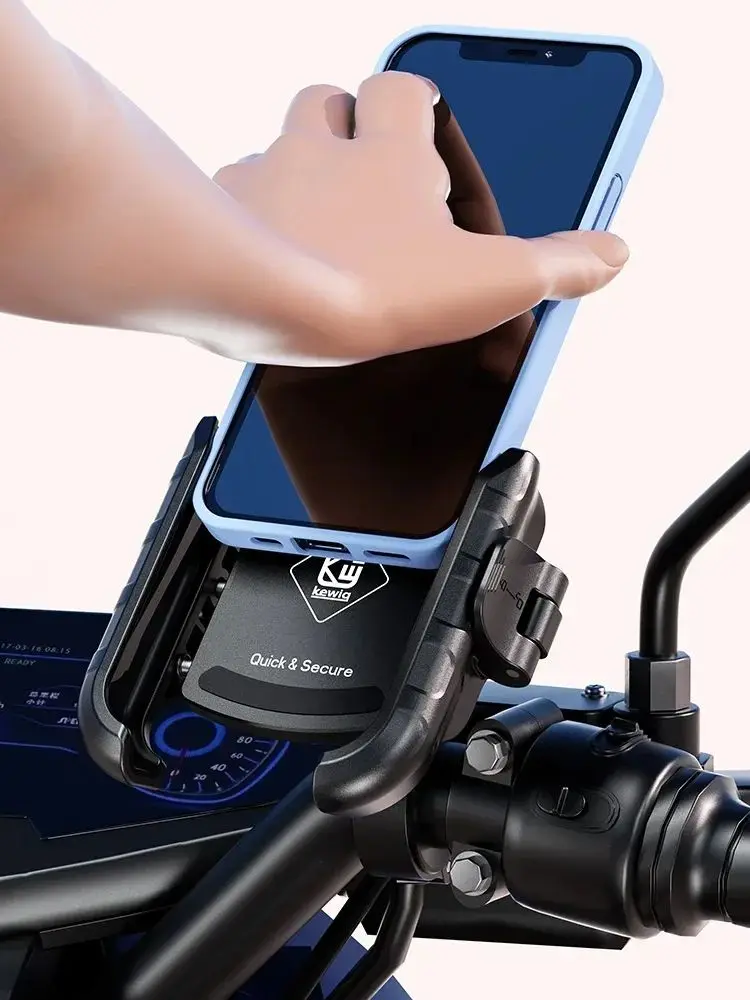 AliExpress kewig Apex Rush Aluminum Motorcycle Phone Holder 1S Fast Lock For Motorcycle Bike, Scooters ATV 5.4-7.2 inch Phone