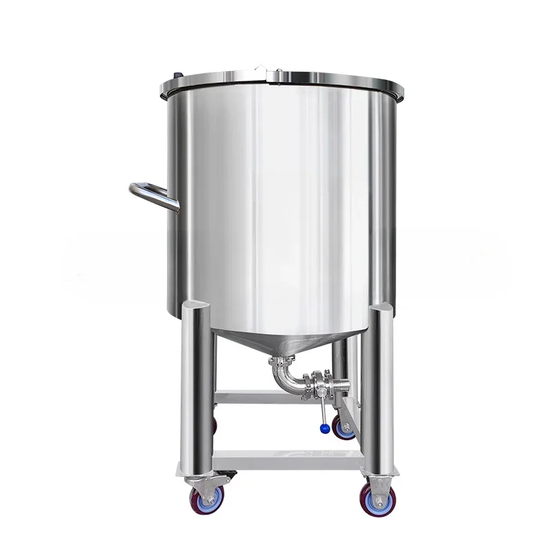 250l Open Mobile Storage Tank Stainless Steel Mixing Tank Electric Liquid Hand Soap Mixing Tank