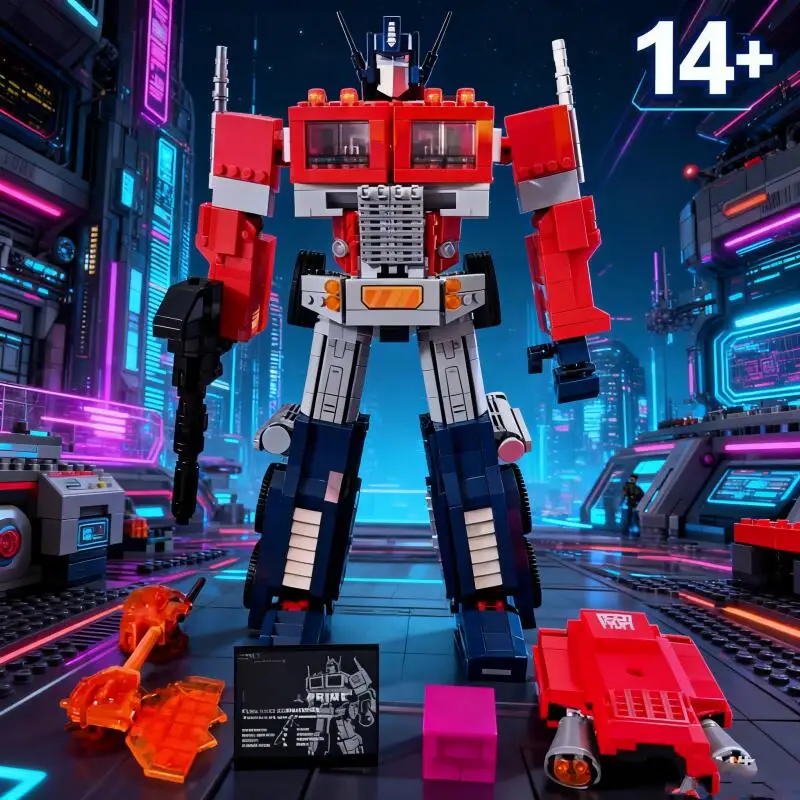جديد 2025 1508 قطعة ألعاب سيارات روبوت أوبتيموس برايم كتل 10302 شاحنة تحول أوتوبوت تشوه أفلام هدية للأطفال