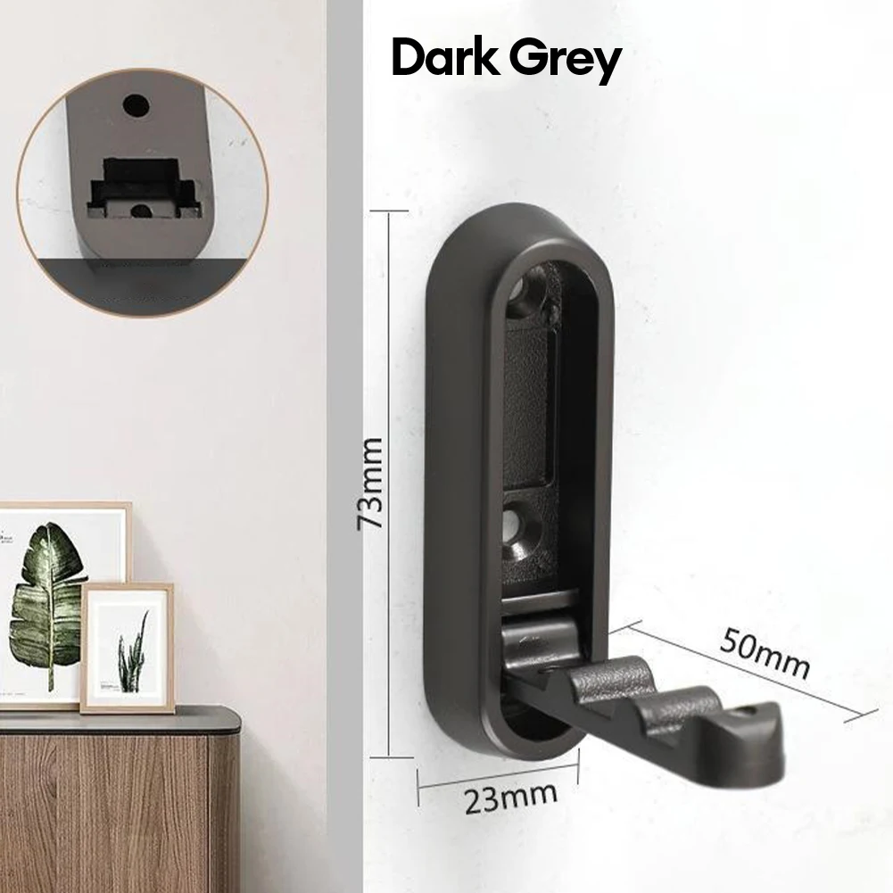 Wall Hooks Folding Towel Hanger Wardrobe Door Bathroom Hooks Invisible Clothing Hooks Multi-Purpose Coat Clothes Holder