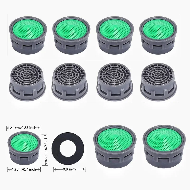 10pcs Tap Aerator Faucet Anti-Splash Head Kitchen Filter Element Accessories Inner Core Filter Mouth Nozzle Bubbler Replacement