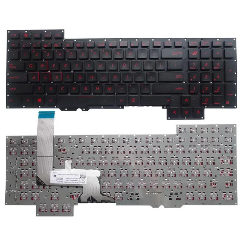 f  New For Asus G751J G751JL G751JM G751JT G751 US Keyboard NO frame RED Letter - view 2