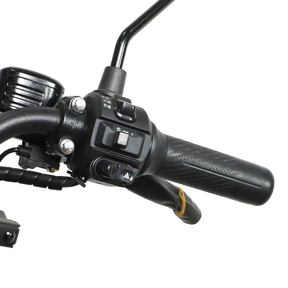 1200 واط سكوتر كهربائي فائق الطاقة مع حامل السلة الخلفية 48 فولت 60 فولت 72 فولت الهيدروليكية امتصاص الصدمات المزدوج مكبح قرصي #5