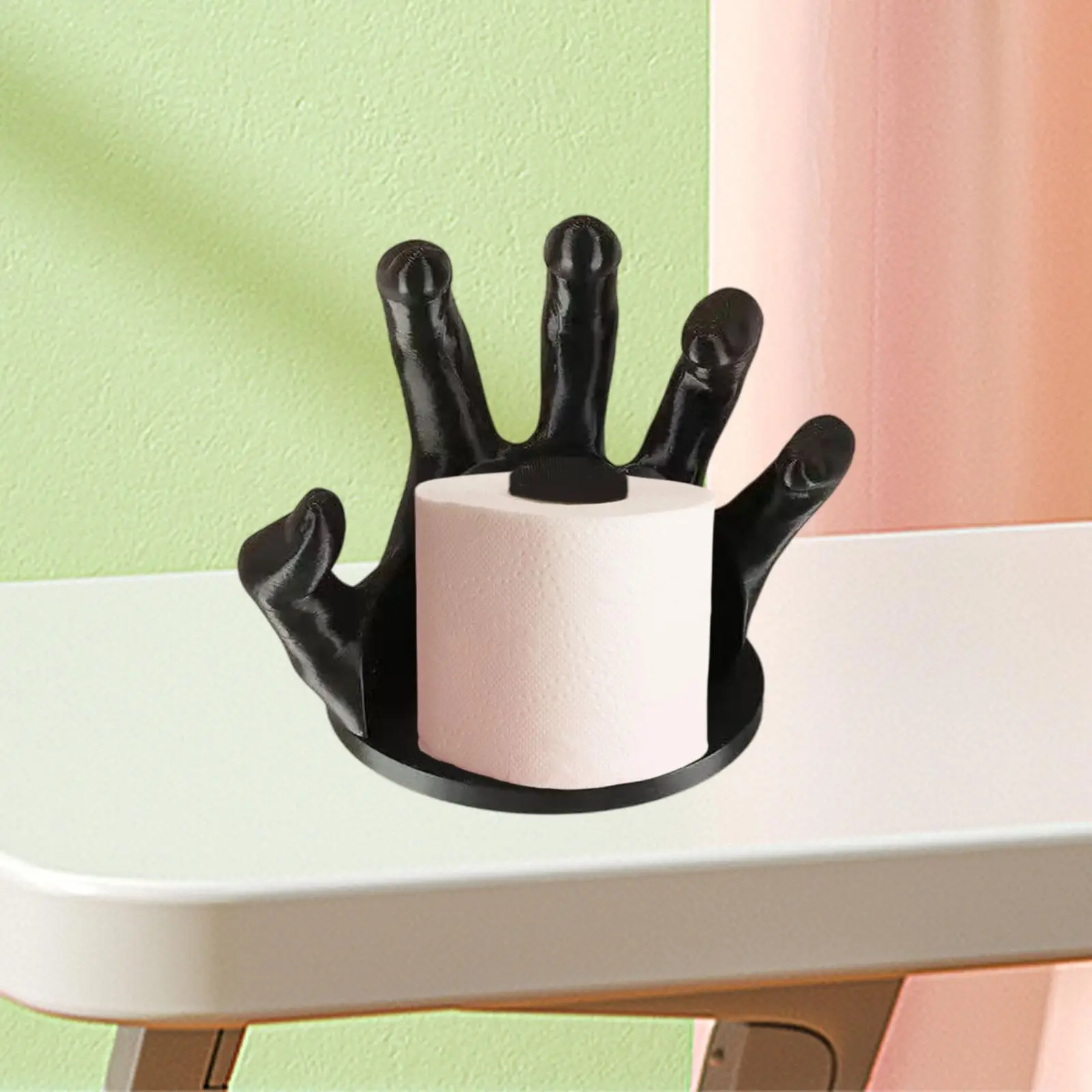 Bathroom Toilet Roll Paper Holder Hand Shaped Decorative Washroom Hotel Fashion Compact Modern Toilet Paper Holder Decoration