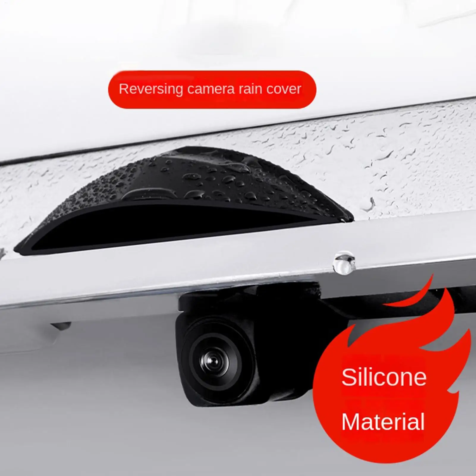 Backup Camera Rain Guard Protective Modification Shade Car Rear View Camera Anti-rain Cover For Mountain Road Highway Night
