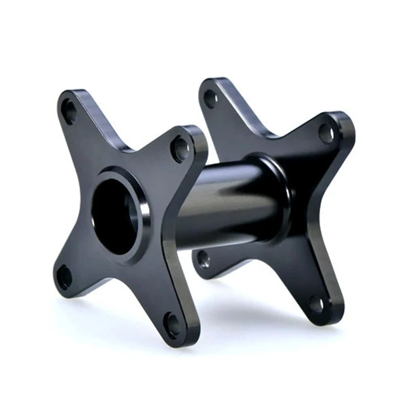 

Черный анодированный алюминиевый сплав, фланцевый вал-ступица, OEM-изготовление, токарная и фрезерная обработка металлических деталей, прецизионная обработка