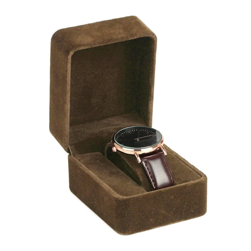 Flannelette Case Portable Travel Watch Box Shockproof Watch Storage Box Waterproof Jewelry Container for Travelling