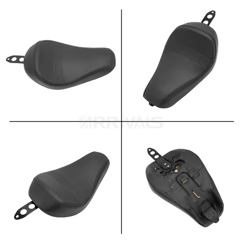 Imagen 2 del producto Asiento individual para conductor delantero de motocicleta, color negro, para Harley Sportster XL 1200 883 72 Forty Eight 2016-up