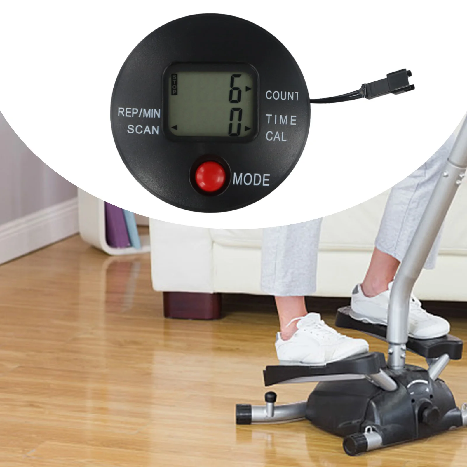 Innovative Exercise Tool Stepper Counter Monitor Offering Accurate Measurements of Time Distance & Caloric Burn Rates