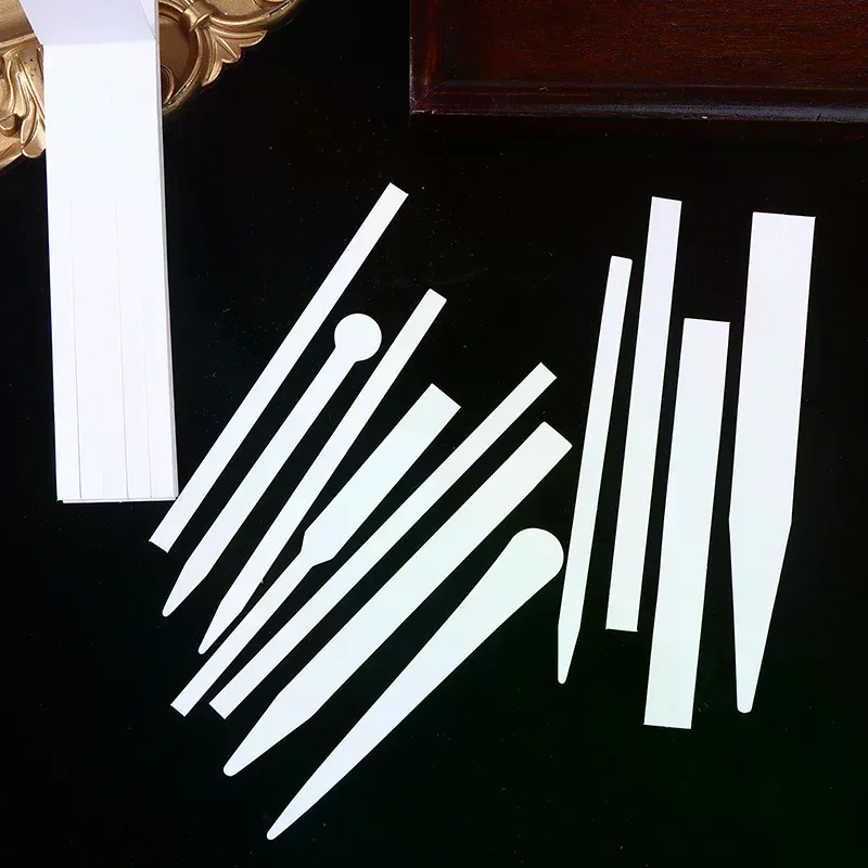 100 قطعة العطور الروائح العطور الزيوت الأساسية تستر شرائط العطر المتاح الأبيض رائحة ورقة شرائط ورق أوراق اختبار