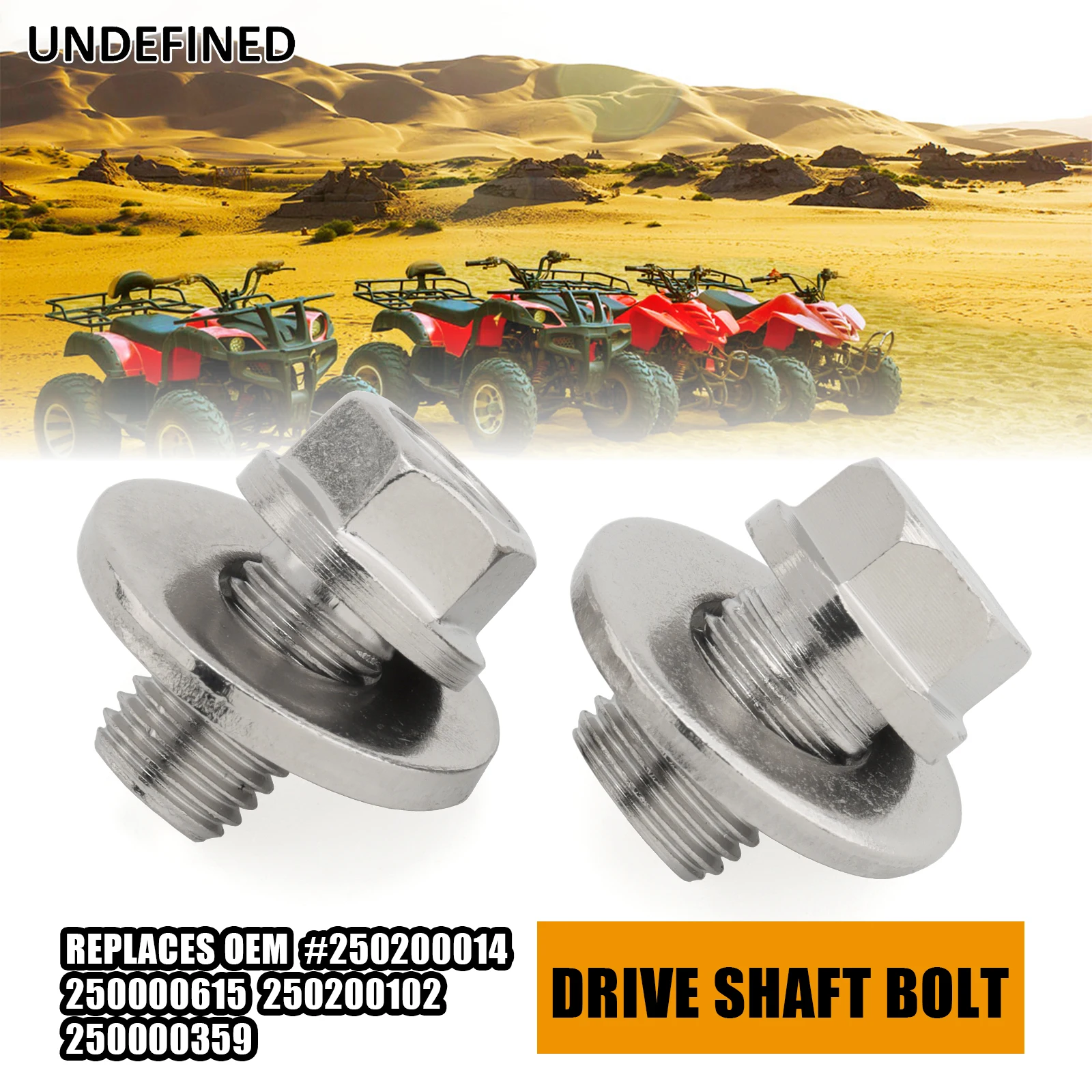 Drive Shaft Bolt W/ Washers Fit For Can-am Commander 800 1000 Maverick Replaces OEM #250200014 250000615 250200102 250000359