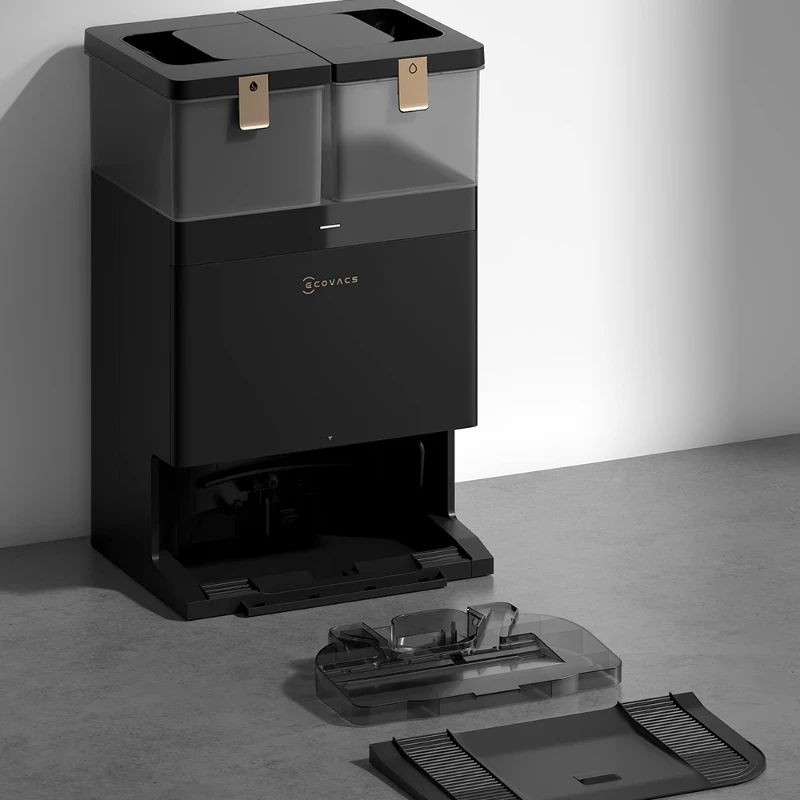 روبوت تنظيف الأرضيات ECOVACS X8 PRO PLUS مع غسيل وكنس ومسح متكامل، حواف مزدوجة أوتوماتيكية بالكامل