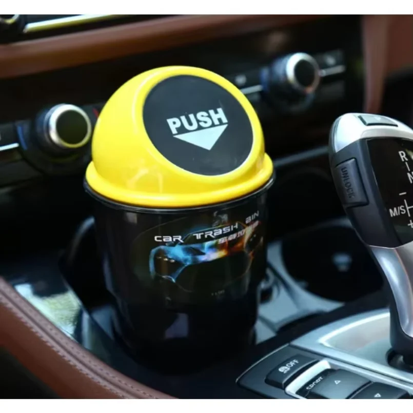 Car Trash Can Car Door Seat Back Garbage Storage Fashion Creative Water Cup Holder Storage Bucket view 5