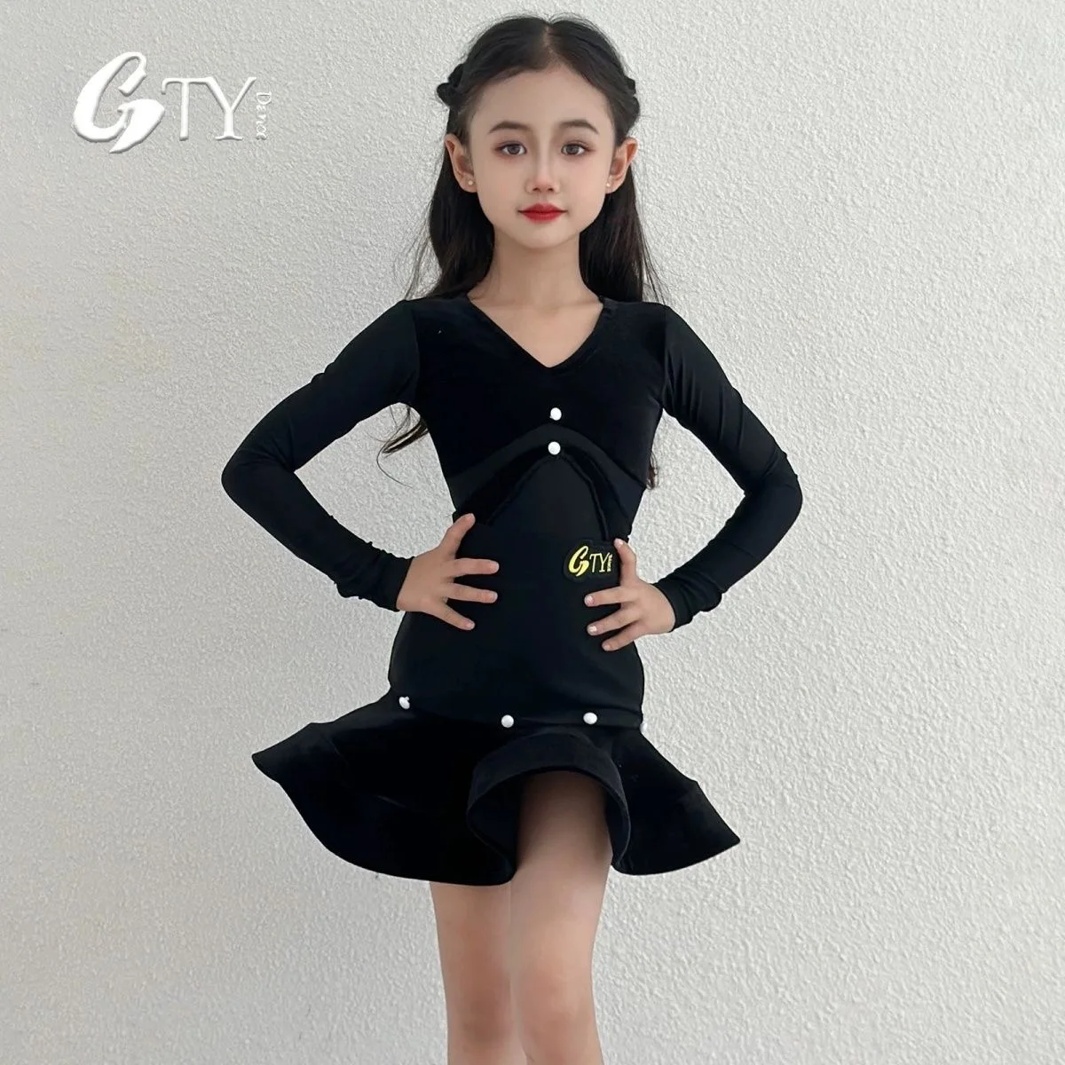 Costume de danse, nouveaux produits, vêtements d'entraînement de sport de danse 	   Costume de performance pour femmes, vêtements de danse en ligne, jupe, robe de danse latine