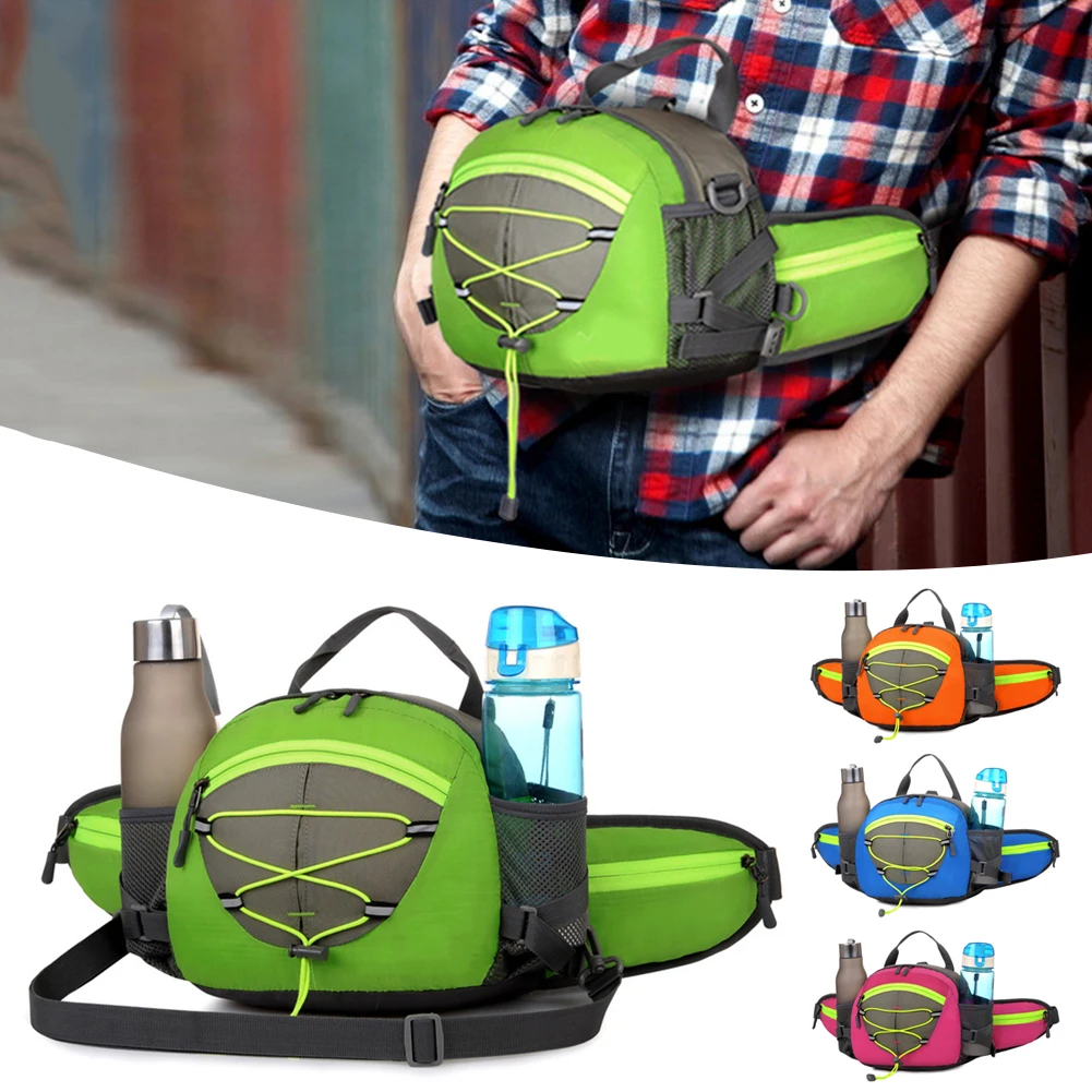 

Double Shoulder Cross-body Waist Pack Anti-wear Portable Bottle Bag For Fitness