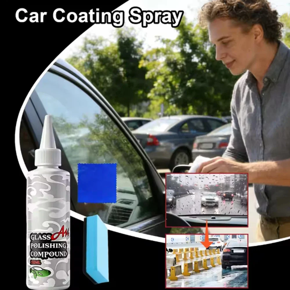 Car Glass Polishing Agent Cerium Oxide Degreasing Film Glass Coating Water Stains Slight Scratches Repair Without Marks