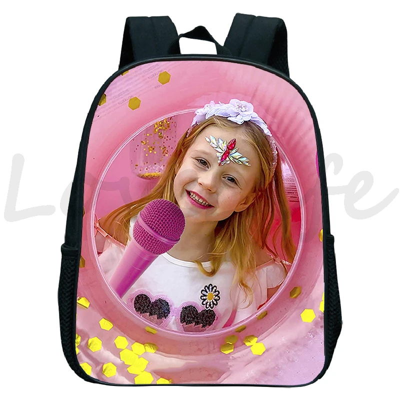 Girls Like Nastya Backpacks Cartoon Boobag Children Schoolbag Kindergarten Bags Kids Backpack Toddler Rucksack 12 Inch Mochila