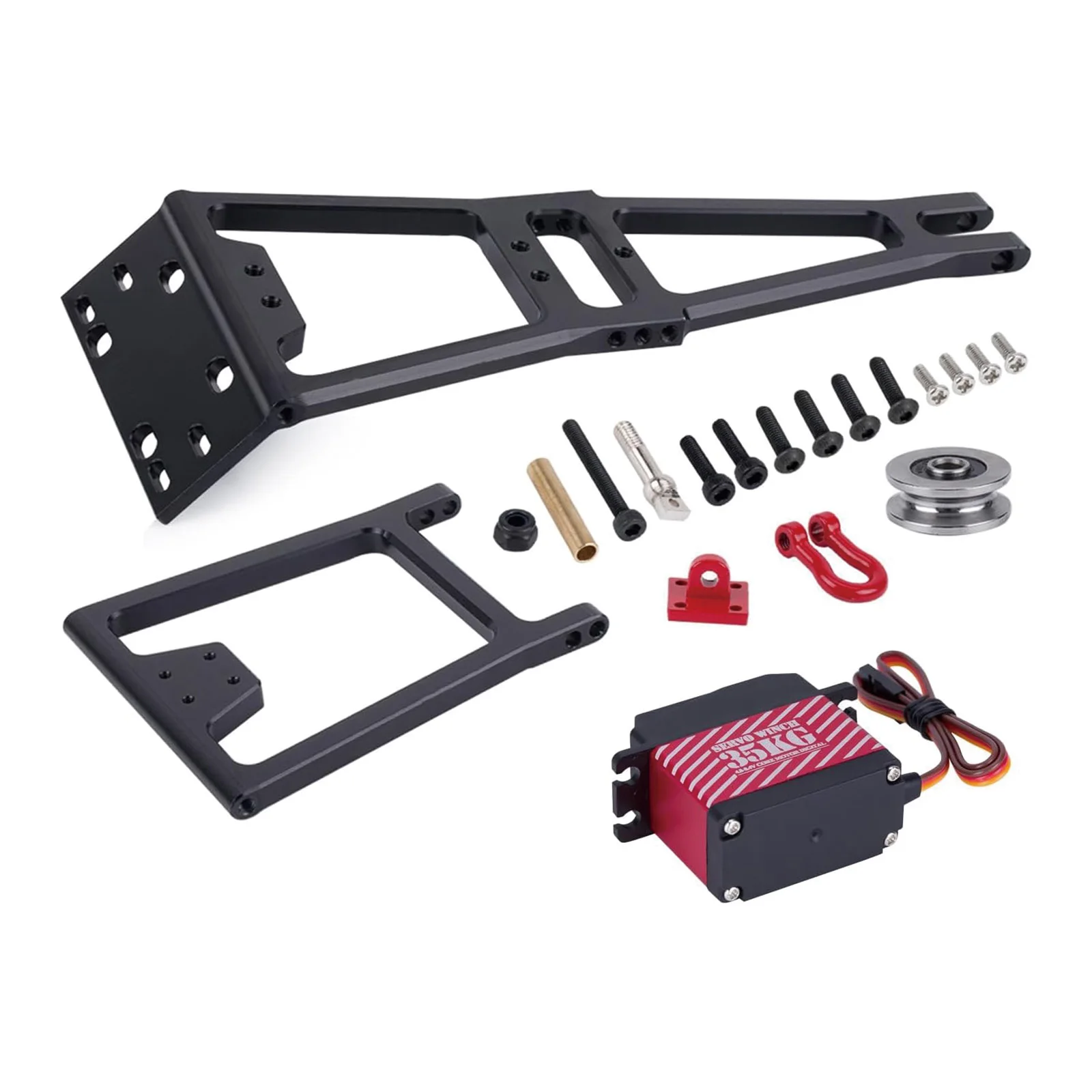 Winch/rescue Vehicle Trailer Crane Arm Disassembler Suitable for 1/10RC Track Axle SCX10 D90 TRX4 Capra LCG Chassis