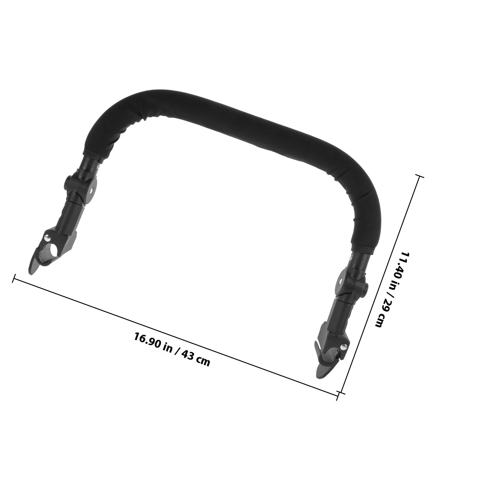 مقبض عربة أطفال قابل للتعديل، مسند ذراع عالمي، سهل الاستخدام، ملمس مريح يدوم طويلاً، مناسب لعربات الأطفال المختلفة #3