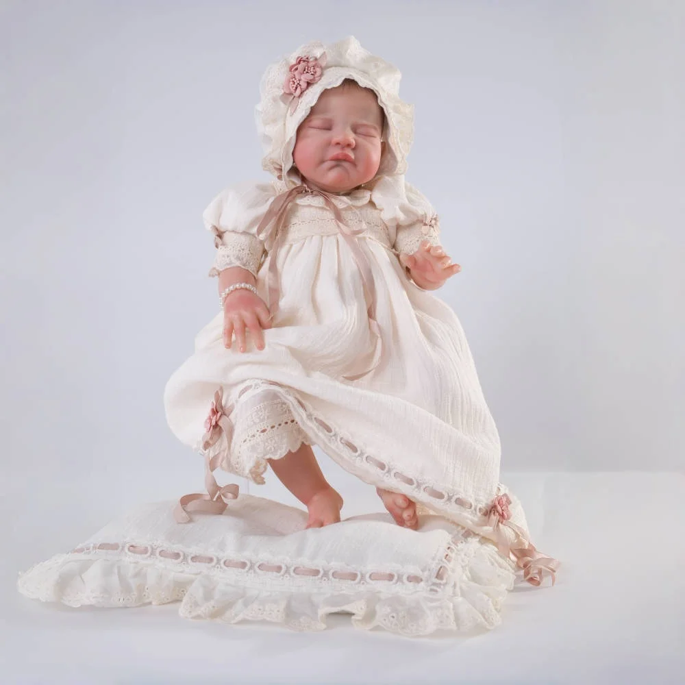 22 inch Lifelike Reborn Baby Dolls Cute Vinyl Doll Simulation Newborn Dolls European Retro Baby Doll Toys Kid Xmas Gift