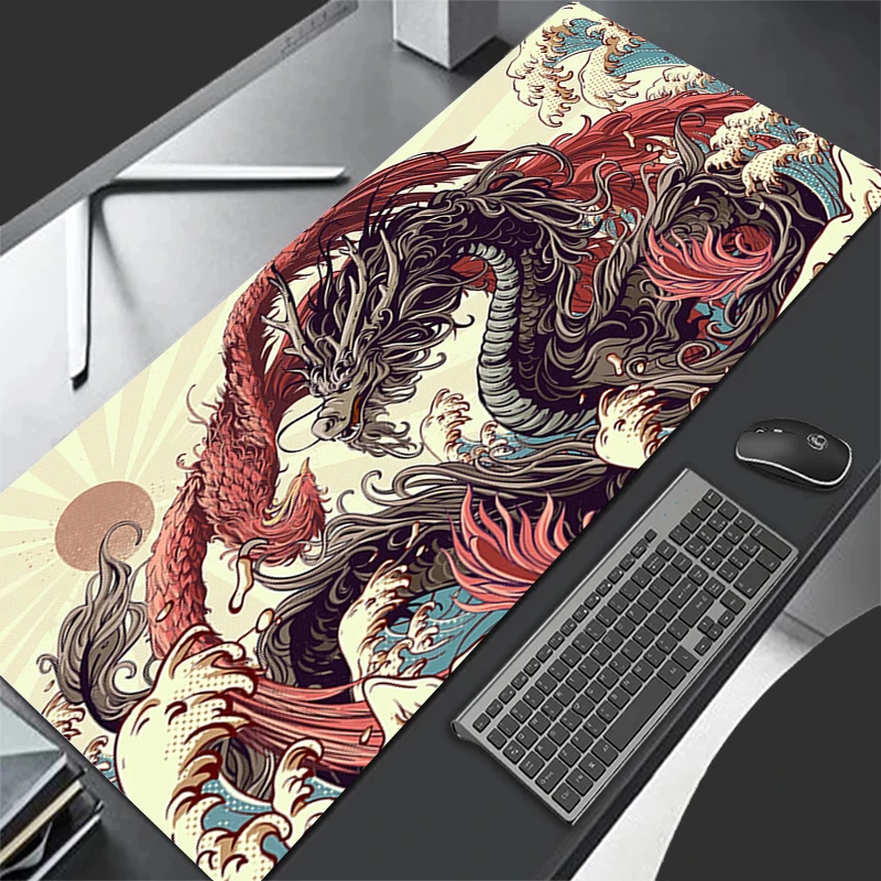 Mousepad Pattern Game Pad Rubber Cartoon Mouse Pad PC Accessories Desk Mat Non Slip Office Table Mat Gamer Dragon Keyboard Pad