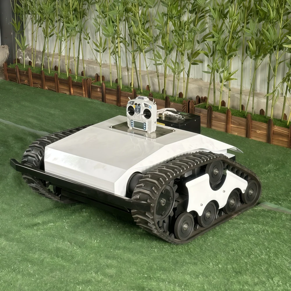 

Silent Energy-saving Professional Remote Control Lithium Battery Lawn Mower Garden Golf Farm Battery Crawler Lawn Mower