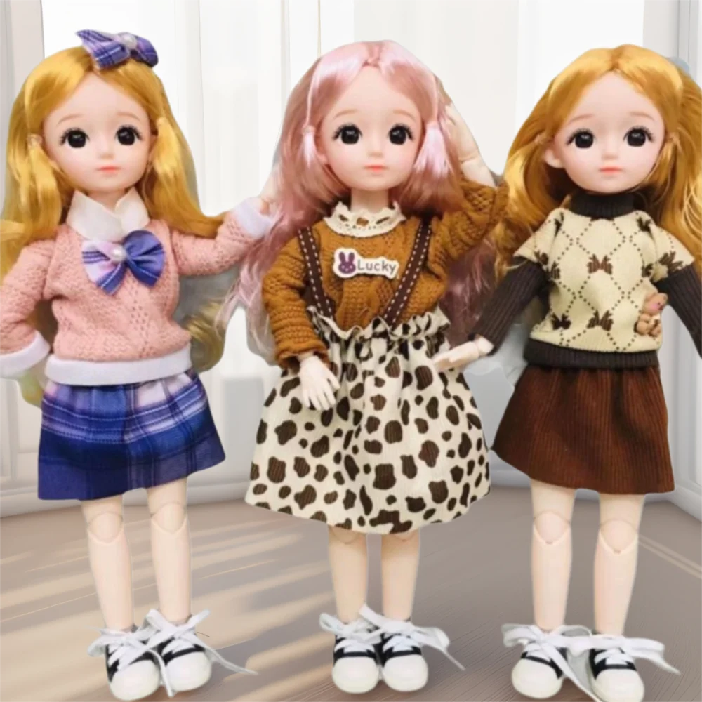 

1/6 SD 30 см Bjd Кукла с одеждой Длинные волосы с париком Макияж Принцесса Одеваются BJD Куклы Элегантный шарнирный шарнир