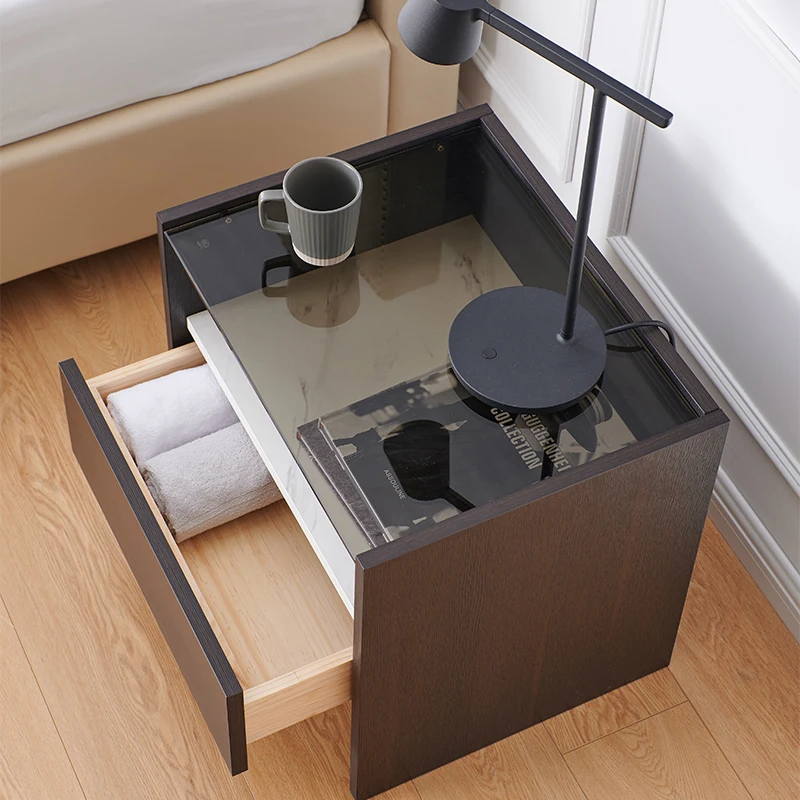 Multifunctional bedside table Modern simple bedroom bedside table Minimalist bedside storage cabinet