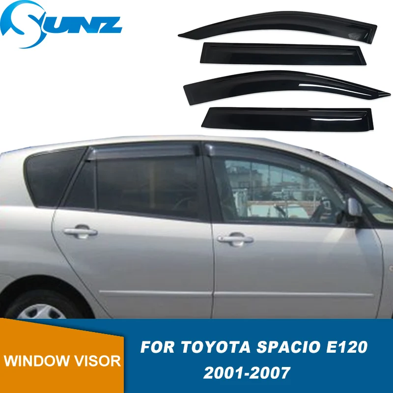 Window Visor For Toyota Corolla Verso Spacio E120 2001 2002 2003 2004 2005 2006 2007 Car Window Deflector Weather Shield